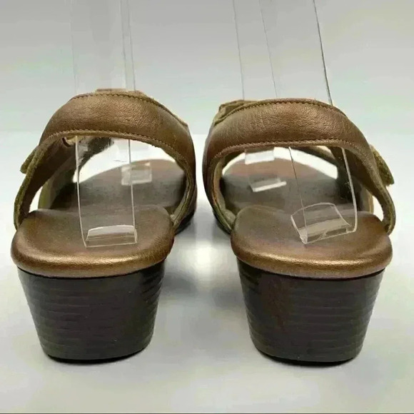 SAS sandals size 8.5 bronze leather stick strap walking comfort orthopedic - Picture 4 of 12